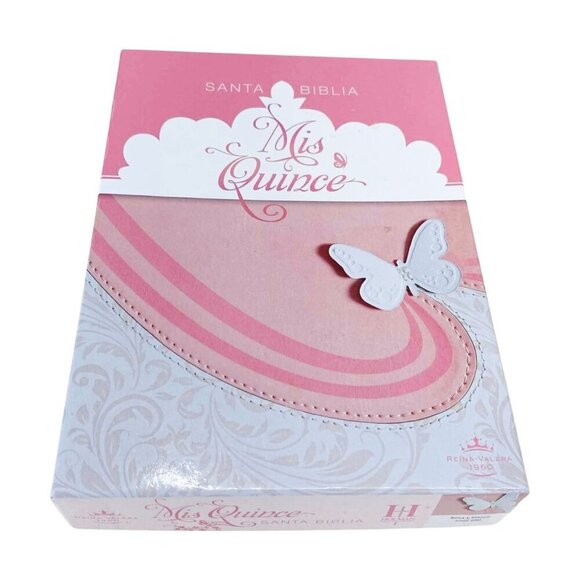 Reina Valera Santa Biblia Mis Quince My Fifteen Spanish Bible Gift RVR 1960 - Picture 3 of 4